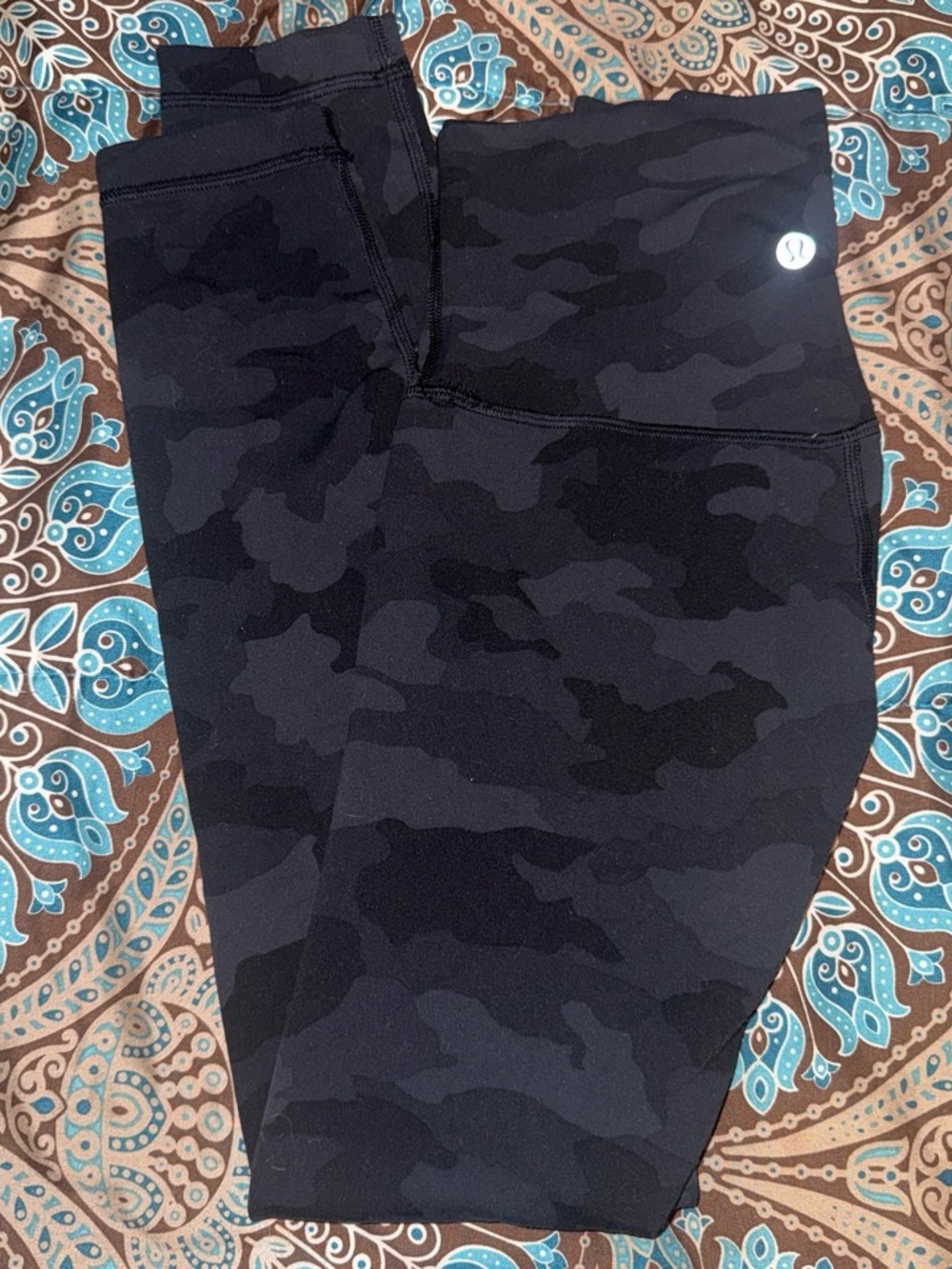lululemon athletica Black Camo Leggings